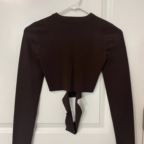 Aritzia Ten by Babaton Retrospect Sweater in Mocha Brown - Picture 3 of 4